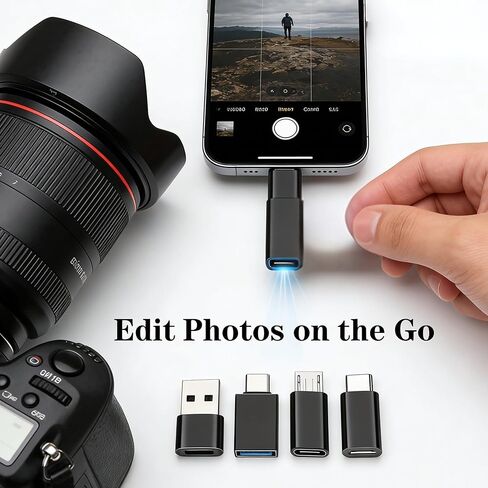 USB C Adapter Set, 8-Pack USB to USB C and Micro USB to USB C Converters for Laptop, Car, Phone, PC, Headphone in Kuwait