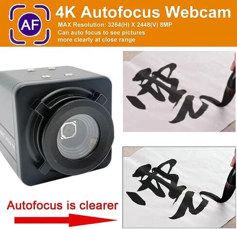 كاميرا ويب صناعية 4K USB أجهزة الكمبيوتر المحمولة فيديو 8MP ضبط تلقائي للصورة كاميرا بـ USB IMX179 مستشعر OTG UVC التوصيل والتشغيل in Kuwait