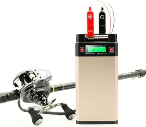 Electric Reel Battery. 14.8V 20Ah Large Capacity. Built-in chip. High Safety Performance. It is Your Best Companion to Start Fishing. Compatible with Daiwa&Shimano Electric reels. (Silver) in Saudi Arabia