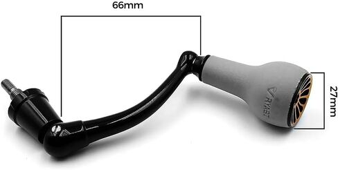 مقبض بكرة دوارة بديل مناسب لـ Penn Spinfisher 440ss 430ss 704 706 706L سهل التركيب مع مقبض TPE رمادي للمياه العذبة/المياه المالحة in Kuwait