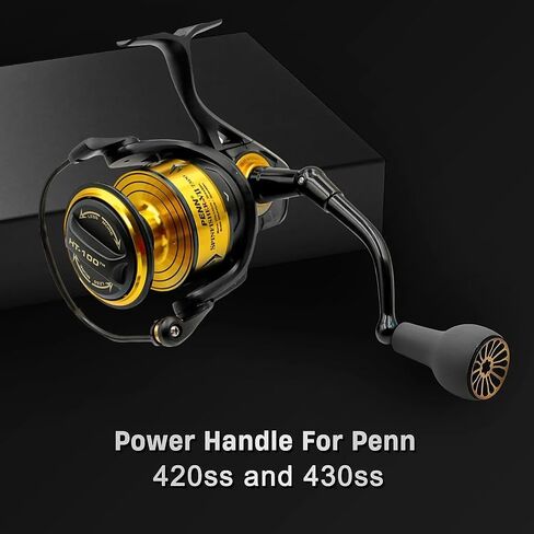 مقبض بكرة دوارة بديل مناسب لـ Penn Spinfisher 440ss 430ss 704 706 706L سهل التركيب مع مقبض TPE رمادي للمياه العذبة/المياه المالحة in Kuwait