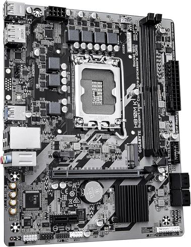 GIGABYTE H810M K Motherboard - Intel Core Ultra (Series 2) CPUs, 3+1+2 Phases VRM, up to 6400MHz DDR5, 1xPCIe 4.0 M.2, 1GbE LAN, USB 3.2 Gen 1 in Kuwait