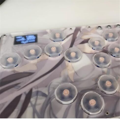 Kailh Deep Sea Silent Low Profile لوحة المفاتيح التبديل الميكانيكية لوحة المفاتيح التبديل لجزيرة البحر العميق الوردي MINI 1353Hitbox الخطي (8) in Kuwait