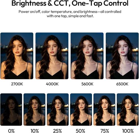 Ulanzi UA50 50W LED عمود هوائي قابل للنفخ 2700K-6500K أنبوب إضاءة فيديو ثنائي اللون مع مغناطيس N52 CRI 95+ ضوء ناعم محمول لـ Cosplay Livestream & Studio Type-C PD 65W مدخلات 850 مم in Kuwait