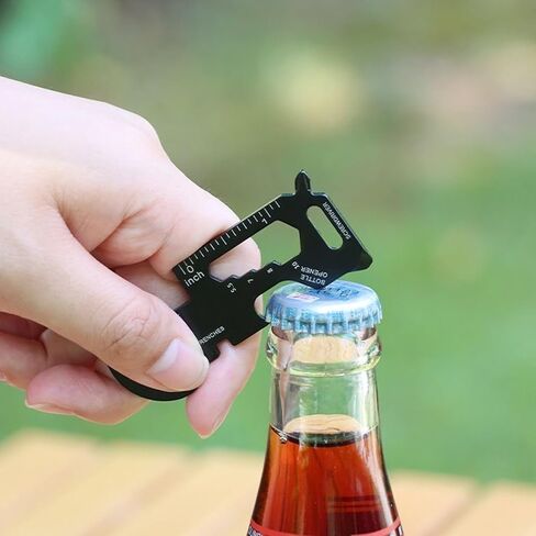 3 Pack Metal Keychain Multi-Tool Set for Men - Portable 19-in-1 Total Routine Maintenance Tools: Wrench, Screwdriver, Ruler & Bottle Opener, Rust-Resistant Pocket Gear in Kuwait