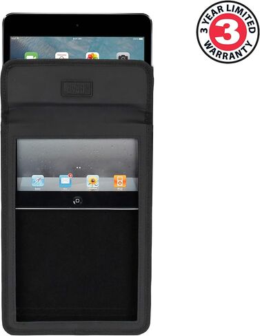 USA Gear Tablet Case - Galaxy Tab A 10.1" Tablet Holder with Open Front Design, Water Resistant Exterior. and Carry Strap - Compatible with Samsung Galaxy Tab A 10.1 and More 10" Tablets (Black) in Kuwait