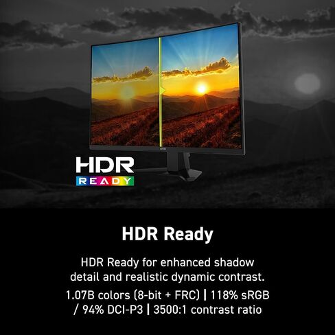 شاشة ألعاب msi MAG 274CF E20 مقاس 27 بوصة 1920 × 1080 (FHD)، 200 هرتز، مزامنة متكيفة، HDMI، منفذ DisplayPort، قابل للتركيب على VESA، قابل للتعديل بالإمالة، 0.5 مللي ثانية، أسود in Kuwait