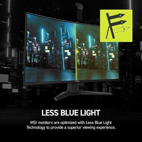 شاشة ألعاب msi MAG 274CF E20 مقاس 27 بوصة 1920 × 1080 (FHD)، 200 هرتز، مزامنة متكيفة، HDMI، منفذ DisplayPort، قابل للتركيب على VESA، قابل للتعديل بالإمالة، 0.5 مللي ثانية، أسود in Kuwait