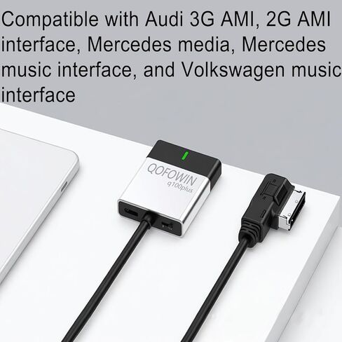 Audi Bluetooth car Music High-Definition Adapter,Wireless Audio Music Adapter,Compatible with Audi 3G AMI, 2G AMI Interfaces,Mercedes Media,Mercedes Music,and Volkswagen Music Interface in Kuwait