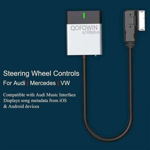 Audi Bluetooth car Music High-Definition Adapter,Wireless Audio Music Adapter,Compatible with Audi 3G AMI, 2G AMI Interfaces,Mercedes Media,Mercedes Music,and Volkswagen Music Interface in Kuwait