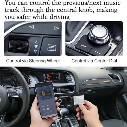 Audi Bluetooth car Music High-Definition Adapter,Wireless Audio Music Adapter,Compatible with Audi 3G AMI, 2G AMI Interfaces,Mercedes Media,Mercedes Music,and Volkswagen Music Interface in Kuwait