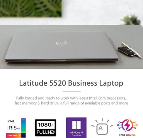 Dell Business Laptop Latitude 5520, 15.6-inch FHD Display, Intel Core i5-1135G7, 16GB RAM, 1TB PCIe SSD, Webcam, HDMI, Backlit Keyboard, Wi-Fi 6, Thunderbolt 4, Win 11 Pro (Renewed) in Kuwait