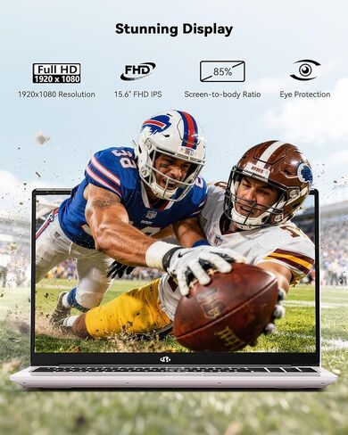 NIMO 15.6'' IPS FHD-Laptop, 32GB RAM 1TB SSD AMD Ryzen 5(Beat i5-1135G7, 4 Cores Up to 3.7GHz) Student Computer with 2 Years Warranty, 65W Type-C, Fingerprint, Backlit Keyboard, 180°Viewing in Kuwait