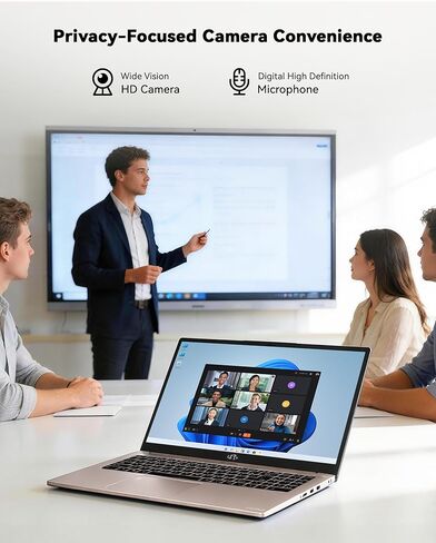 NIMO 15.6'' IPS FHD-Laptop, 32GB RAM 1TB SSD AMD Ryzen 5(Beat i5-1135G7, 4 Cores Up to 3.7GHz) Student Computer with 2 Years Warranty, 65W Type-C, Fingerprint, Backlit Keyboard, 180°Viewing in Kuwait