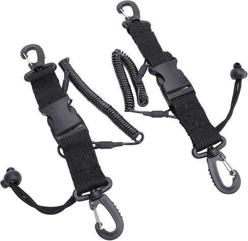 GLOGLOW Scuba Diving Lanyard, TPU Nylon with Arrow Storage Case Buckle, Retractable Coiled Design for Underwater Cameras and Dive Lights in Kuwait