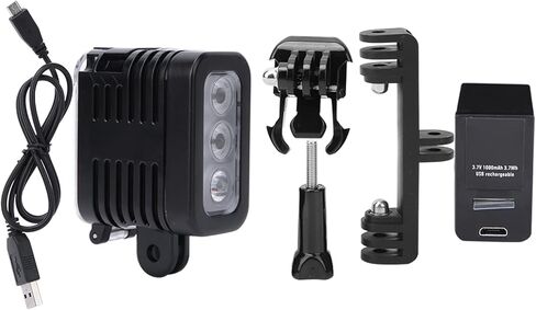 Yctze USB مصباح فيديو LED قابل لإعادة الشحن للغوص تحت الماء والكاميرات الرياضية in Kuwait