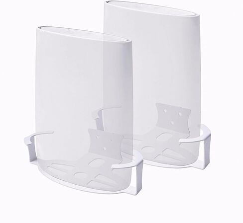 Metal Wall Mount Compatible with NETGEAR WIFI6 ORBI RBR20/RBS20/CBR40/LBR20/RBS50/RBS750/RBK50/RBK752/RBK753/RBK763 Mesh WiFi 7 Router Bracket Holder Tri-Band Whole Home Mesh(Two Pack) in Kuwait