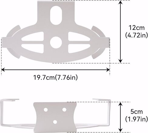 Metal Wall Mount Compatible with NETGEAR WIFI6 ORBI RBR20/RBS20/CBR40/LBR20/RBS50/RBS750/RBK50/RBK752/RBK753/RBK763 Mesh WiFi 7 Router Bracket Holder Tri-Band Whole Home Mesh(Two Pack) in Kuwait