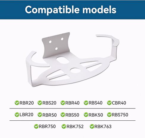 Metal Wall Mount Compatible with NETGEAR WIFI6 ORBI RBR20/RBS20/CBR40/LBR20/RBS50/RBS750/RBK50/RBK752/RBK753/RBK763 Mesh WiFi 7 Router Bracket Holder Tri-Band Whole Home Mesh(Two Pack) in Kuwait