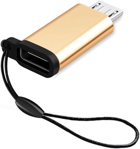 Type-C to Andriod Micro USB Converters Connectors Adapter Data Transfer Compatible to Most Deveces （Black） in Kuwait