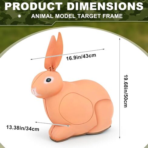 Seenelling 3D Archery Targets Rabbit 3D Animal Model Target Frame Solid Simulation Foam 3D Bow Targets for Outdoor Hunting Targeting Practice in Kuwait