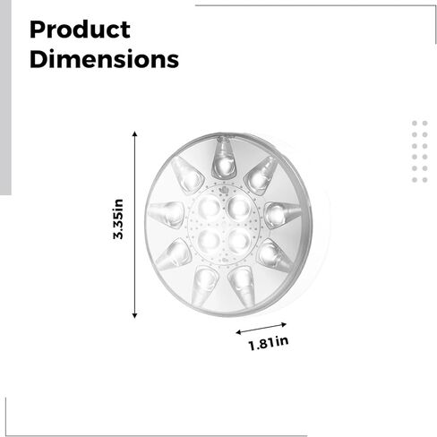 2 Pack Waterproof Led Lights for, 2.8 in Underwater Lighting with Remote, 16 Colors, Suction Cups Included, Rechargeable in Kuwait