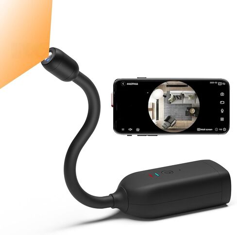 كاميرا Tangxi Mini Security، 1080P 360 درجة كاميرا داخلية خارجية بدون أسلاك مع رقبة معقوفة مرنة، كاميرا أمان منزلية Wi Fi بقدرة 2000 مللي أمبير في الساعة، اتصال داخلي ثنائي الاتجاه، تخزين سحابي in Kuwait