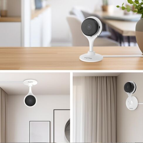 Boykeep Indoor Camera, 8MP 2K Resolution, Auto Noise Reduction, Two-Way Audio, Motion & Sound Detection, Local Storage, BLE Setup,Camera for Baby/Elder/Dog/Pet with Phone app in Kuwait