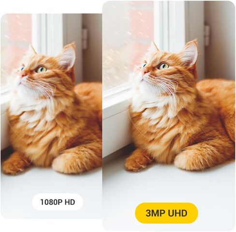 Boykeep Indoor Camera, 8MP 2K Resolution, Auto Noise Reduction, Two-Way Audio, Motion & Sound Detection, Local Storage, BLE Setup,Camera for Baby/Elder/Dog/Pet with Phone app in Kuwait