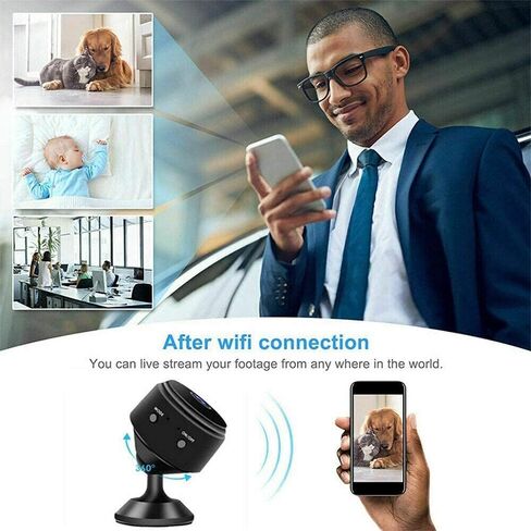 2021 New Mini Camera 1080P Hidden Camera， Video Live Feed WiFi Wireless Cameras，with Night Vision Motion Detection1 in Kuwait