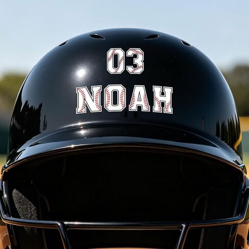 235 PCS Letters Numbers Baseball Helmet Stickers - 5 Sheets Removable Vinyl Decal for Helmets,Hard Hat, Baseball Water Bottle Name Stickers (A) in Kuwait