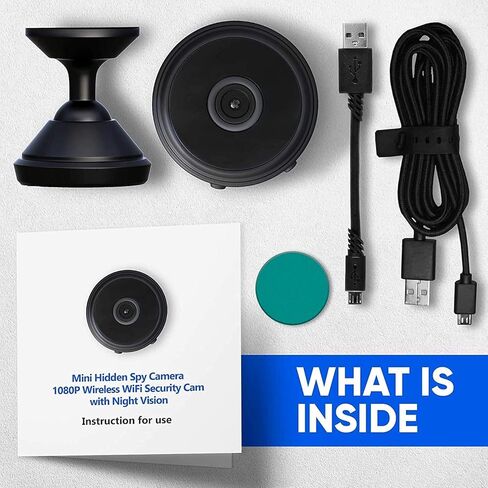 2021 New Mini Camera 1080P Hidden Camera， Video Live Feed WiFi Wireless Cameras，with Night Vision Motion Detection1 in Kuwait
