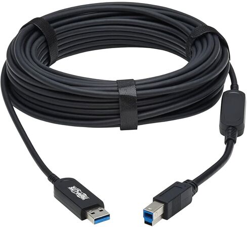 Tripp Lite USB-A to USB-B Fiber Active Optical Cable AOC USB 3.2 Gen 1 30M (U328F-30M) in Kuwait