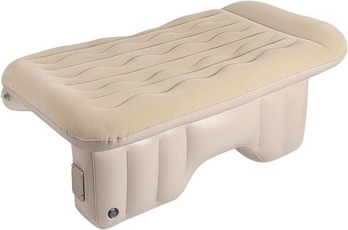 Car Air Mattress for Back Seat, Inflatable Car Bed with Built-in Rechargeable Cordless Air Pump, Support Column & Pillow Design, Portable Travel Car Sleeping Mattress for Sedan SUV Camping Road Trip in Kuwait