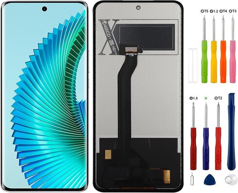 Digital Display Replacement Compatible with Honor Magic 6 Lite 5G (Black without Frame) LCD Display Touch Screen Digitizer Assembly with Repair Tool in Kuwait