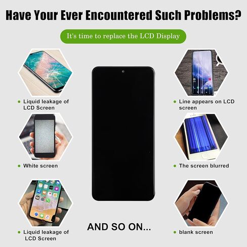 Digital Display Replacement Compatible with Honor Magic 6 Lite 5G (Black without Frame) LCD Display Touch Screen Digitizer Assembly with Repair Tool in Kuwait