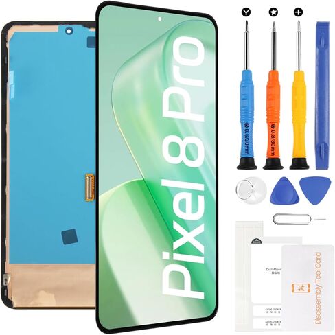 شاشة OLED بديلة لـ Google Pixel 8 Pro GC3VE، G1MNW 6.7 بوصة شاشة LCD تعمل باللمس مع أدوات in Kuwait