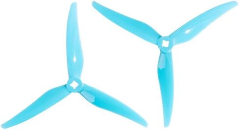 Gemfan Hurricane SL 5125 3-Blade Propeller (1.5mm Shaft - Set of 4) - 5mm - Blue in Kuwait