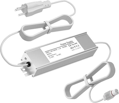 36V Power Adapter, for Govee Permanent Outdoor Lights H705A/H705B/H705C Power Cables. 3 Pin White(Non-Compatible Barrel connectors) in Kuwait