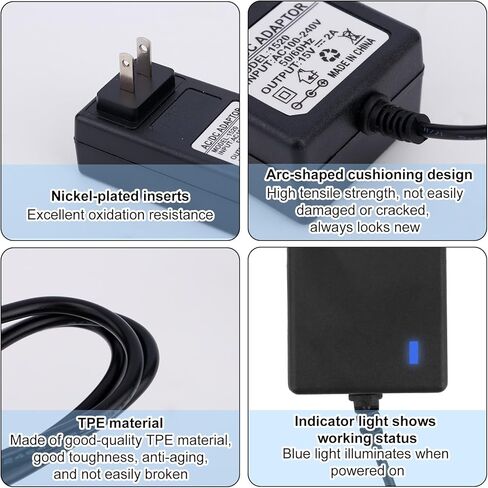شاحن 15 فولت لجهاز Theragun Mini/Prime & Fusion، كابل شحن مدلك صغير للسفر مع محولات طاقة لمسدس التدليك ملحق احترافي in Kuwait