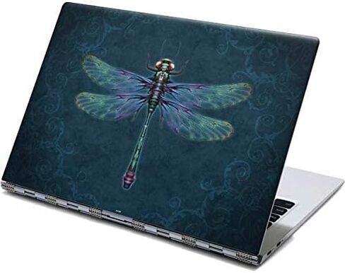 ملصق Skinit للكمبيوتر المحمول متوافق مع شاشة اللمس Yoga 910 2 في 1 مقاس 14 بوصة - تصميم اليعسوب الغامض المصمم في الأصل in Kuwait