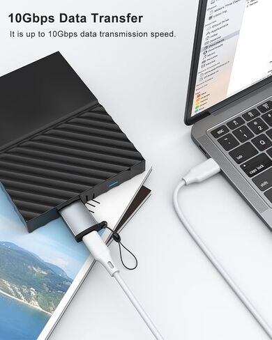 AreMe 3 Pack USB C إلى Micro B محول القرص الصلب، 10 جيجابت في الثانية Micro B ذكر إلى USB C أنثى محول لكابل النوع C، القرص الصلب الخارجي، الهاتف، الكمبيوتر اللوحي، الكمبيوتر المحمول in Kuwait