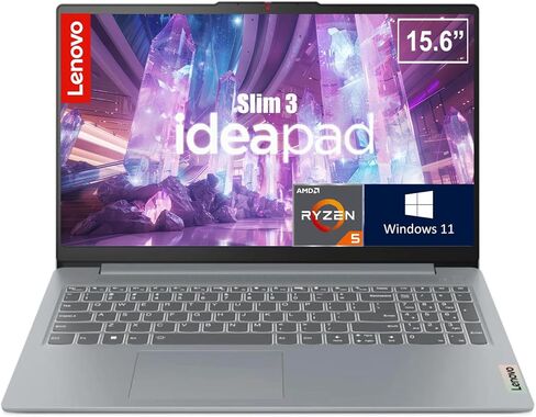Lenovo IdeaPad Slim 3, 15.6 Inch FHD Laptop | Backlit Keyboard | AMD Ryzen 5 5625U, 6-Core Processor, Up to 4.3GHz | 16GB RAM, 512GB SSD | Windows 11 | WiFi-6 | Lightweight and Ultra-Slim in Kuwait