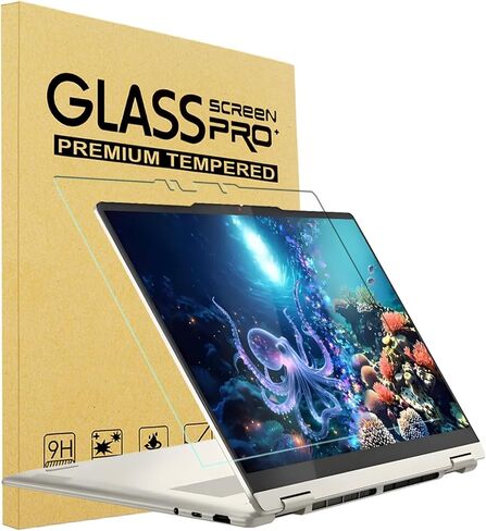 واقي شاشة من الزجاج المقوى مقاس 14 بوصة من i-Tensodo لجهاز Lenovo Yoga 7 / 7i 2 في 1 مقاس 14 بوصة (14ILL10 14AKP10) للكمبيوتر المحمول الذي يعمل باللمس 9H، ومضاد للخدش in Kuwait