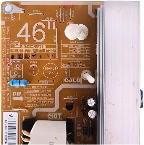 I46F1_AHS BN44-00341B = BN44-00341A مصدر الطاقة/عاكس الإضاءة الخلفية لـ LN55C630K1F LN46C630 LE46C530F1W تلفزيون LCD 46 بوصة in Kuwait