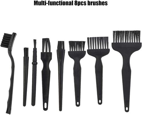 Pomya Cleaning Brush Kit 8PCS | Antistatic Dust Removal Tool for Mainboard Repair in Kuwait