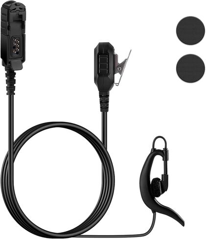 XPR 3500e XPR 3300e Earpiece for Motorola Radio XPR3300e XPR3500e XPR3300 XPR3500 with Mic, Walkie Talkies Earpiece, G-Shape Surveillance Ear Piece Headset for Both Left Right Ear in Kuwait