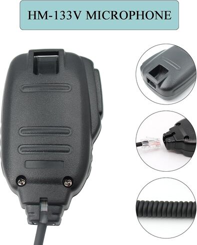 HM-133V HM133V ميكروفون RJ45 8 دبوس ميكروفون محمول متوافق مع ICOM ID-800H ID-880H IC-2200H IC-2300H IC-2720H IC-2800H IC-208H IC-V8000 IC-E208 IC-E880 IC-E2820 راديو in Kuwait