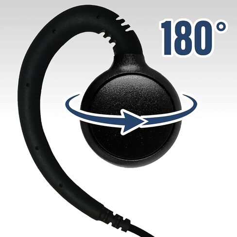 ميكروفون SHEEPDOG MICROPHONES، سماعة أذن دوارة، متوافق مع Hytera HYT TC320، من الدرجة التجارية in Kuwait