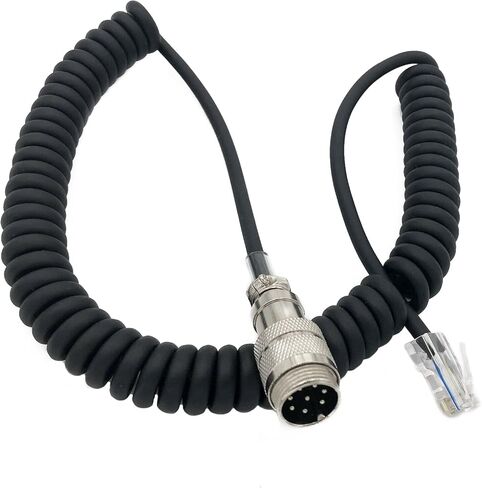 جولة 8 دبوس ذكر إلى 8 دبوس RJ-45 ميكروفون كابل محول ل Yaesu MD-200 MD-100 M-1 M-100 YM-48 MH-31 MH-31B8 MH-36D8 in Kuwait